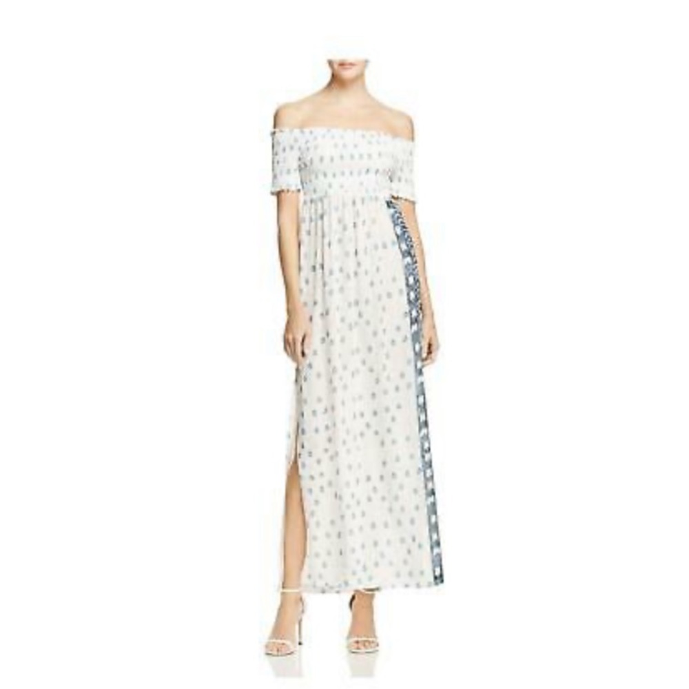 Jen’s Pirate Booty off the shoulder maxi dress